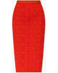 Iceberg - Skirt With Logo - Lyst