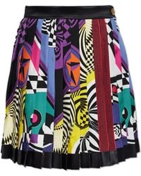 Versace - Silk Skirt With "Teatro" Print - Lyst