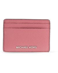 MICHAEL Michael Kors - Leather Card Holder - Lyst