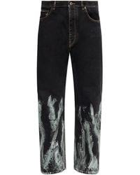 Off-White c/o Virgil Abloh - Jeans With Logo - Lyst