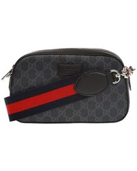 Gucci Gg-supreme Canvas Cross-body Bag - Black