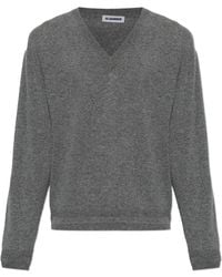 Jil Sander - Cashmere V-Neck Sweater - Lyst