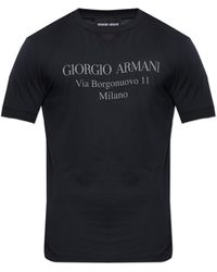 Giorgio Armani - T-Shirt With Print - Lyst