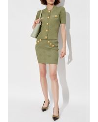 Balmain - Skirt With Decorative Buttons - Lyst