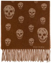 McQueen - Scarf With Skull Motif - Lyst