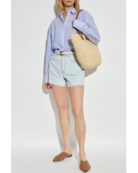 Anine Bing - "Dalton" Denim Shorts - Lyst