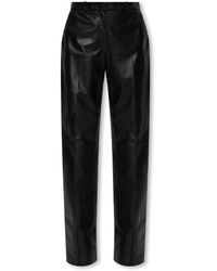 Loewe - Leather Trousers - Lyst