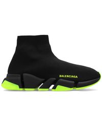 Balenciaga - 'speed 2.0 Graffiti' Sneakers With Sock, - Lyst