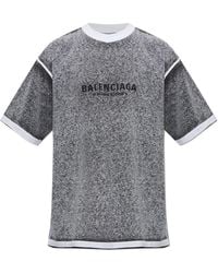 Balenciaga - Cotton T-Shirt With Logo - Lyst