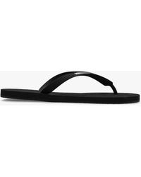 Vetements - Black Flip-flops With Logo - Lyst
