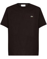 Lacoste - T-Shirt With Logo Patch - Lyst