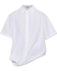 Loewe - Asymmetric Draped Top - Lyst