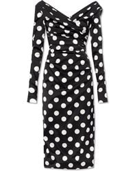 Dolce & Gabbana - Dress With Polka Dot Pattern, - Lyst