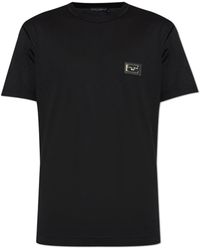 Dolce & Gabbana - T-Shirt With Logo Applique - Lyst