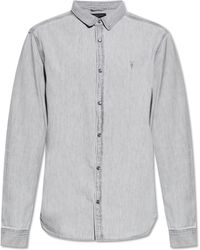 AllSaints - Denim Shirt Gleason - Lyst