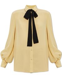 Valentino Garavani - Silk Shirt With A Scarf - Lyst