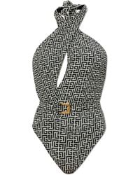 Balmain - One-Piece Swimsuit - Lyst