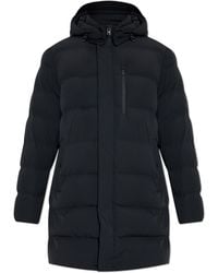 Woolrich - Down Jacket With Detachable Hood - Lyst