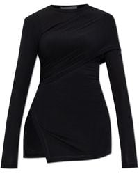 Helmut Lang - Top With A Slit - Lyst