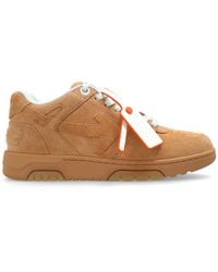 Off-White c/o Virgil Abloh - Suede Low-Top Arrow Sneakers - Lyst