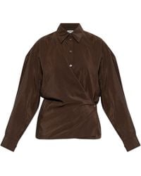 Lemaire - Shirt With Wrap Closure - Lyst