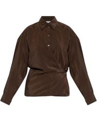 Lemaire - Shirt With Wrap Closure - Lyst