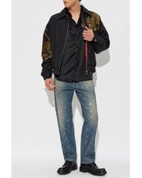 Versace - Silk Shirt With Shimmering Appliqués - Lyst