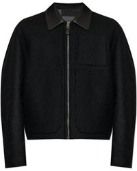 Givenchy - Jacket With Leather Collar - Lyst