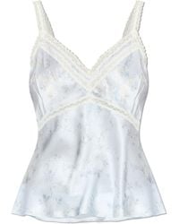 LoveShackFancy - Silk Top 'Lirena' - Lyst