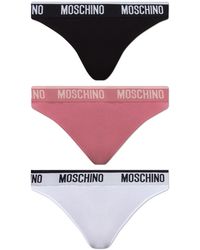 Moschino - Three-Pack Of Thongs - Lyst