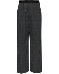 Balenciaga - Wool Wide-Leg Trousers - Lyst