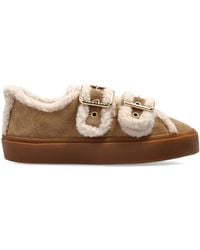 Inuikii - Shearling Low Velcro Buckle Shoes - Lyst