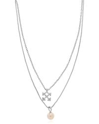 Off-White c/o Virgil Abloh - Short Necklace With Pendants - Lyst