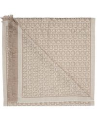 Ferragamo - Printed Wool Scarf - Lyst