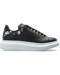 McQueen - Leather Sports Shoes With Logo - Lyst