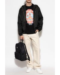 Versace - T-Shirt With Colorful Print - Lyst