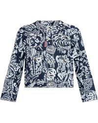 DSquared² - Denim Jacket With Print - Lyst