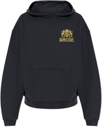 Rhude bald eagle hoodie new arrivals