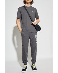 EA7 - Sweatpants With Printed Logo - Lyst