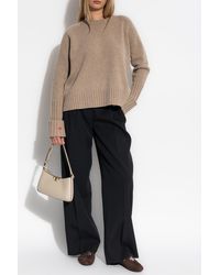 Tory Burch - Wool Sweater With A Crew Neck - Lyst