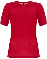 Versace - Wool Top With Short Sleeves - Lyst