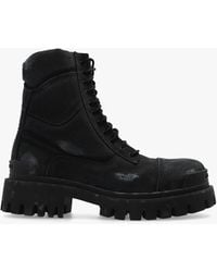 balenciaga boots grey