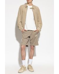 EA7 - Sweat Shorts With Printed Logo - Lyst