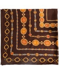 Versace - Silk Scarf With "The Lover" Print - Lyst