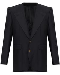Dolce & Gabbana - Wool Blazer With Single Vent - Lyst