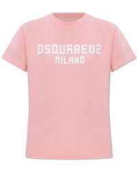 DSquared² - T-Shirt With Printed Logo - Lyst