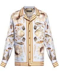 Dolce & Gabbana - Silk Shirt With Shell Motif, - Lyst