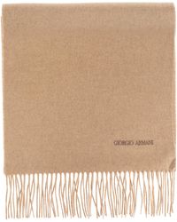 Giorgio Armani - Cashmere Scarf With Fringes - Lyst