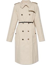 Givenchy - Double-Breasted Trench Coat With Belt - Lyst