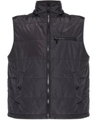 Versace Jeans Couture - Insulated Vest With A Stand-Up Collar - Lyst